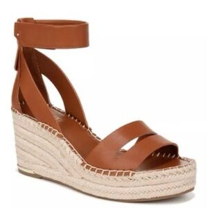 New Franco Sarto Callia Wedge Sandal espadrille Sz 8M